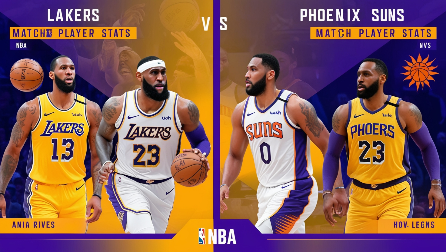 Lakers vs Phoenix Suns Match Player Stats