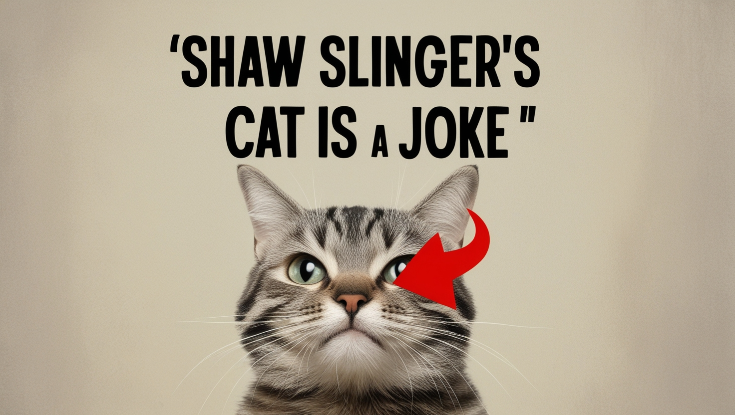 Shaw Slingers Cat is a Joke